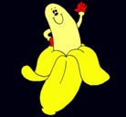 Dibujo Banana pintado por platanin