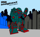 Dibujo Imaginext 4 pintado por aaaaaaaaaaaa