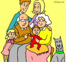 Dibujo Familia pintado por  poiuytrewdf