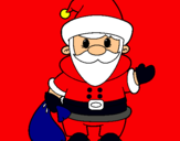 Dibujo Papa Noel 4 pintado por 4444444444