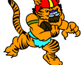 Dibujo Jugador tigre pintado por marcosay