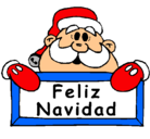 Dibujo Feliz Navidad pintado por hugo2