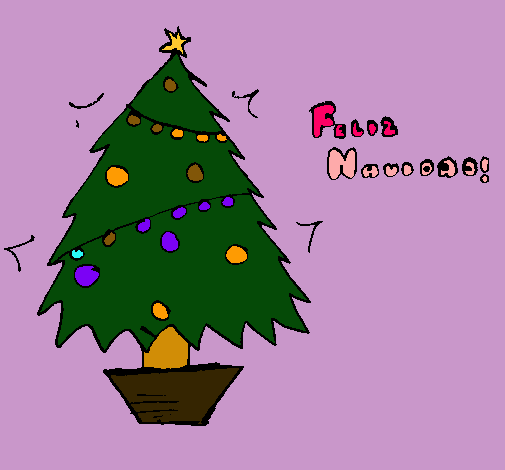 Dibujo Feliz Navidad 2 pintado por Yanii
