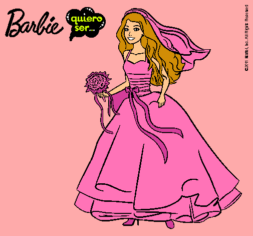 Barbie vestida de novia