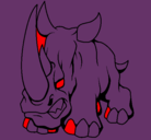 Dibujo Rinoceronte II pintado por luihooopjojj
