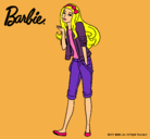 Dibujo Barbie con look casual pintado por lisa  