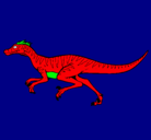 Dibujo Velociraptor pintado por irvin