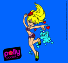 Dibujo Polly Pocket 14 pintado por malla