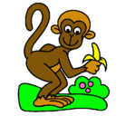 Dibujo Mono pintado por MACACHA