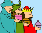Dibujo Los Reyes Magos 3 pintado por luchiaykaito