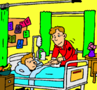 Dibujo Niño hospitalizado pintado por kiero09