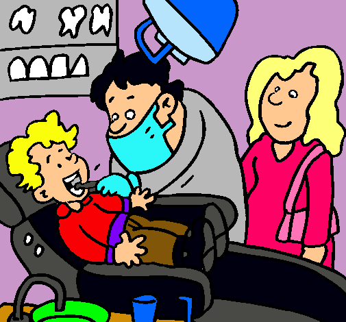 Niño en el dentista