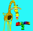 Dibujo Madagascar 2 Melman pintado por ireve