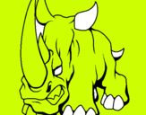 Dibujo Rinoceronte II pintado por fhyx8121