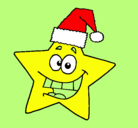 Dibujo estrella de navidad pintado por aaaaaaaaaaaa