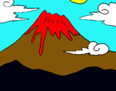 Dibujo Monte Fuji pintado por FAMILAPELUCH