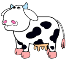 Dibujo Vaca pensativa pintado por jenylopez