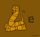 Dibujo Serpiente pintado por mnbcdrpoooop