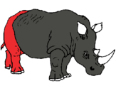 Dibujo Rinoceronte pintado por SFGNSFD