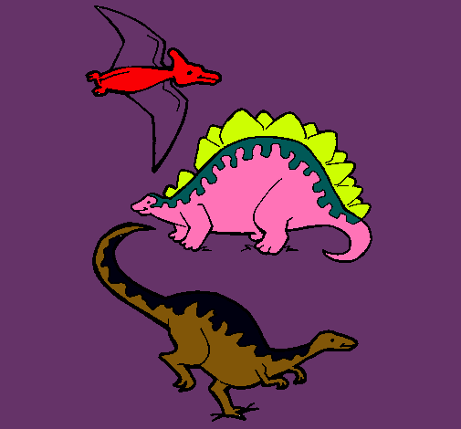 Tres clases de dinosaurios