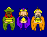 Dibujo Los Reyes Magos 4 pintado por 4444444444