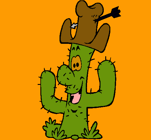 Cactus con sombrero