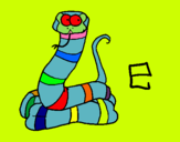 Dibujo Serpiente pintado por elguaposul4
