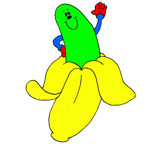 Dibujo Banana pintado por 25E142