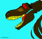 Dibujo Esqueleto tiranosaurio rex pintado por 645657