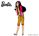 Dibujo Barbie con look casual pintado por Lucia20