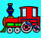 Dibujo Tren pintado por perritok