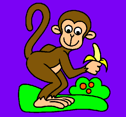 Dibujo Mono pintado por sarita9