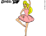 Dibujo Barbie bailarina de ballet pintado por lorea