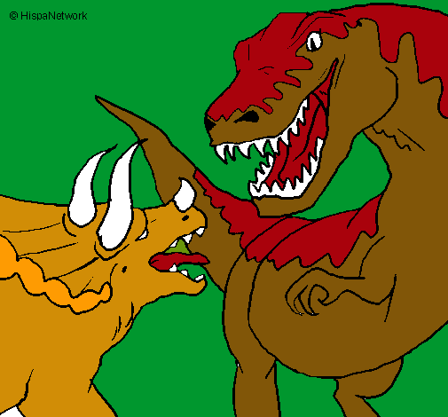 Lucha de dinosaurios