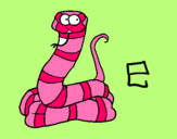 Dibujo Serpiente pintado por lunera