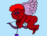 Dibujo Cupido pintado por evee