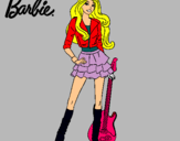 Dibujo Barbie rockera pintado por lusiiianaaaa