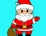 Dibujo Papa Noel 4 pintado por Iron_Santi