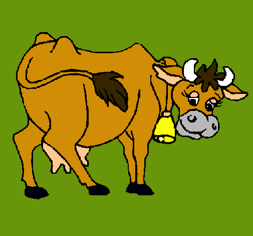 Dibujo Vaca pintado por sarita9