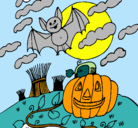 Dibujo Paisaje de Halloween pintado por alexandre4ff