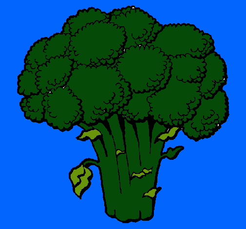 Dibujo Brócoli pintado por dietetica