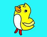 Dibujo Dibu el pollito pintado por yuye
