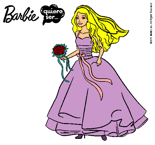 Barbie vestida de novia