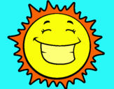 Dibujo Sol sonriendo pintado por luchiaykaito