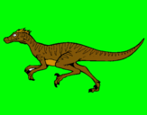 Dibujo Velociraptor pintado por velocirapto