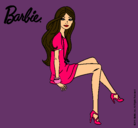 Dibujo Barbie sentada pintado por Anagrdz