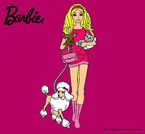 Barbie con sus mascotas