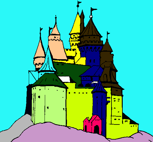 Dibujo Castillo medieval pintado por Lauchango