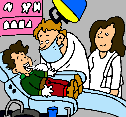 Niño en el dentista