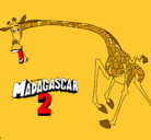 Dibujo Madagascar 2 Melman 2 pintado por juanjete